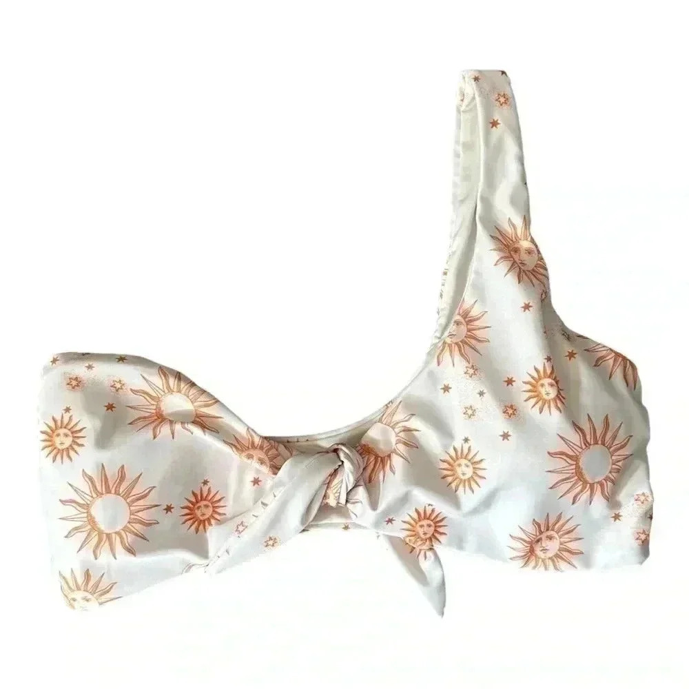Boabab One Shoulder Zodiac Swim Top Medium